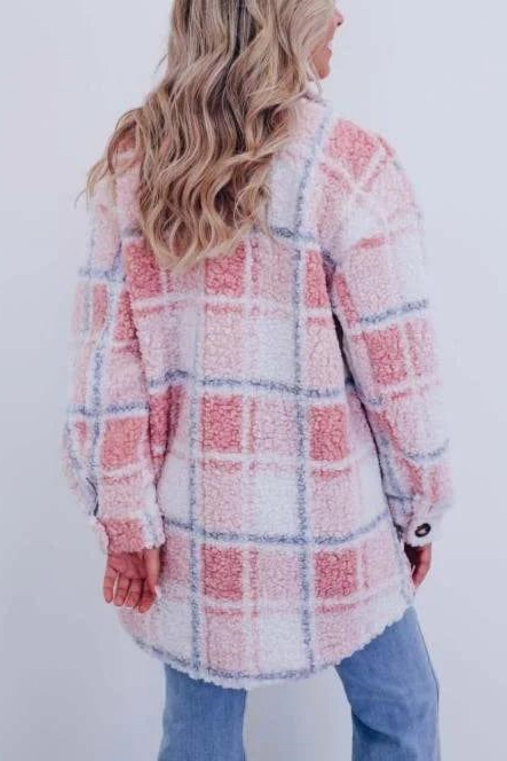 Women's Teddy Plaid Wool Jacket