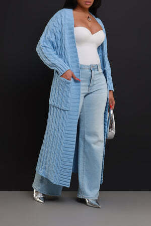 Women's Long Cardigan 2024 Oversized Coat Long Sleeve Open Cardigan Knitted Extra
